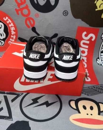 nike dunk biack low whute panda 38