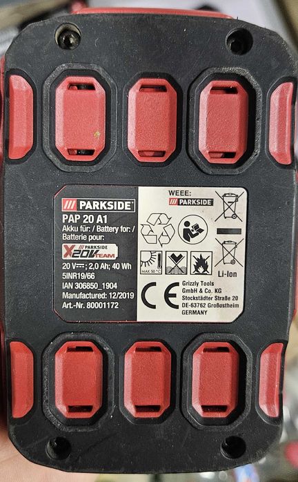 Bateria Parkside 20V 2Ah PAP 20 A1 i B1