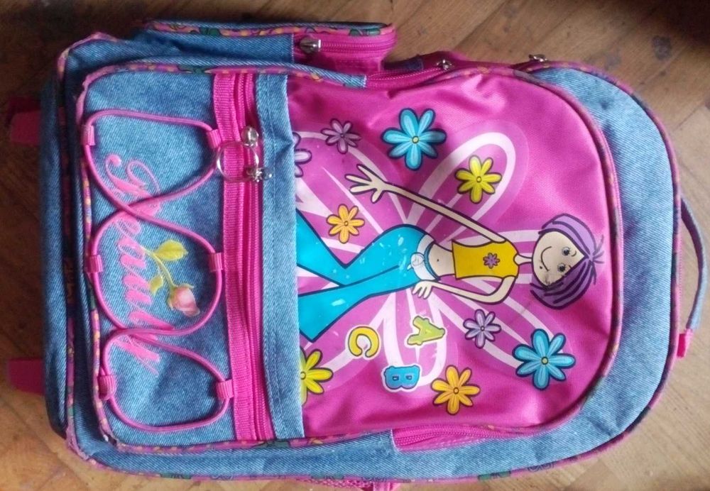 2 штуки в школу рюкзак сумка на колесах для девочек winx цена за все