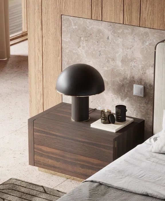 Conjunto quarto Laskasas NOVO (cama MUMBAI + mesas de cabeceira KIRA)