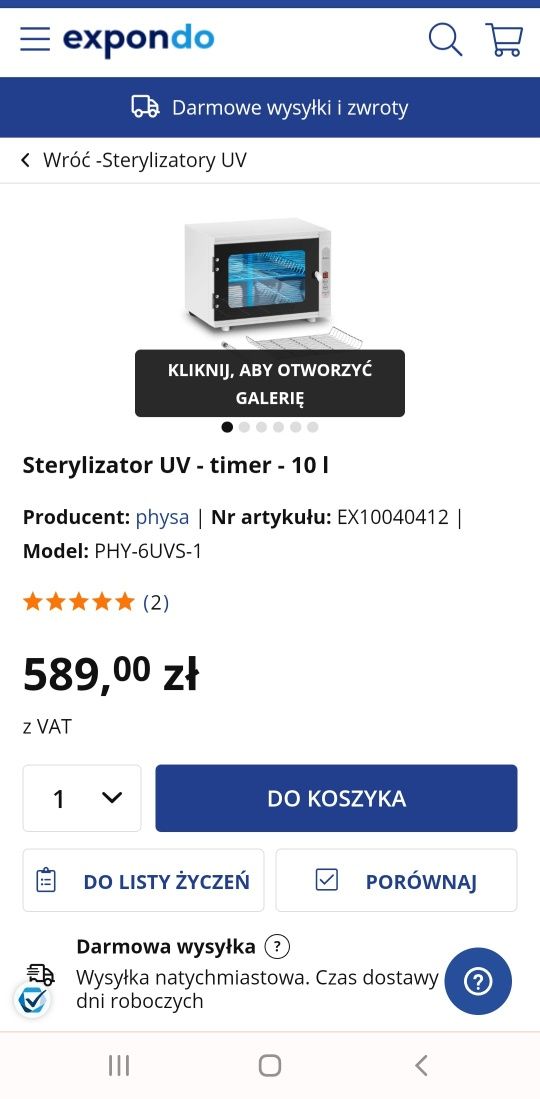 Sterylizator fryzjerski