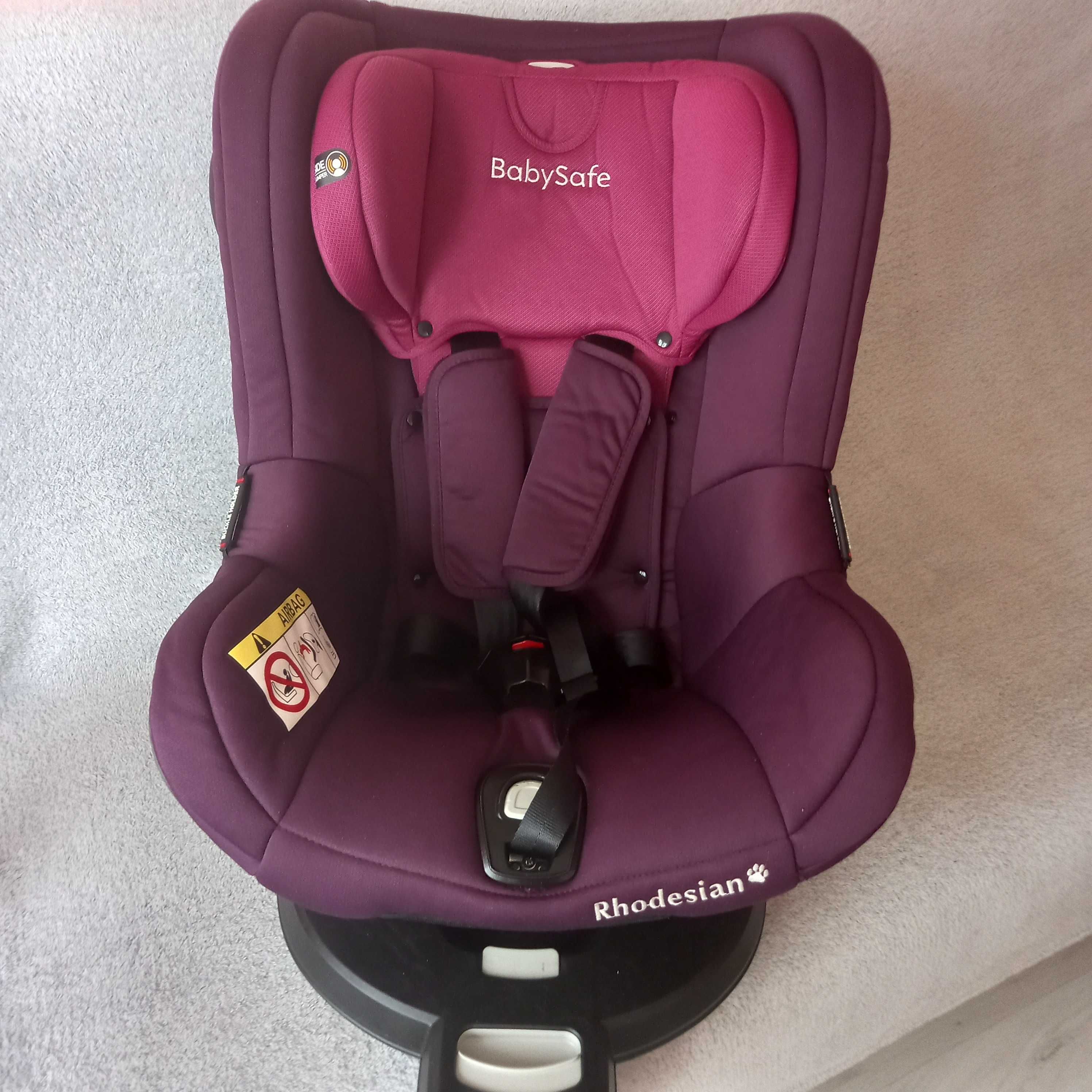 Fotelik obrotowy BabySafe Rhodesian 0-18 kg isofix