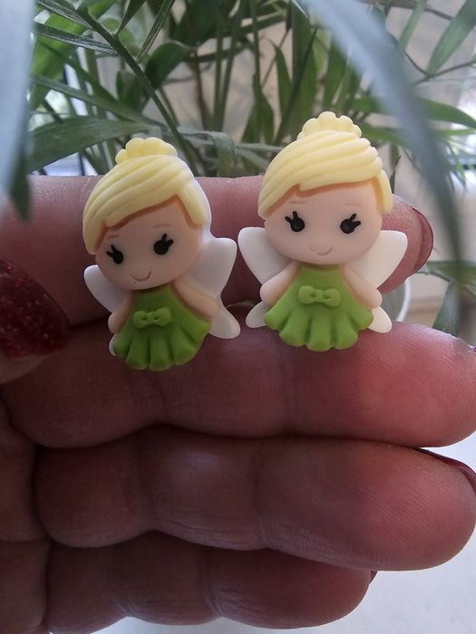 Klipsy dla dziewczynki Dzwoneczek handmade