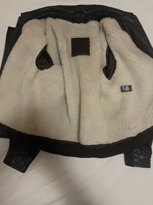 XL на 90-100 кг Кожаная куртка  Пилот Бомбер