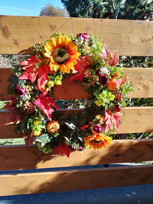 Wianek dekoracjny na drzwi. Średnica 50cm