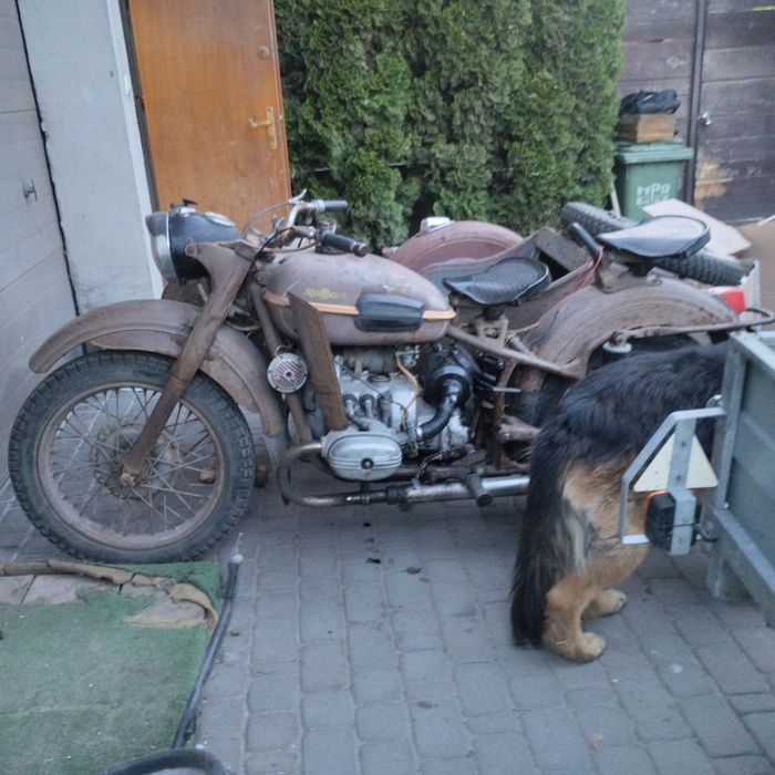 Ural m62 części bak rama błotnik lampa