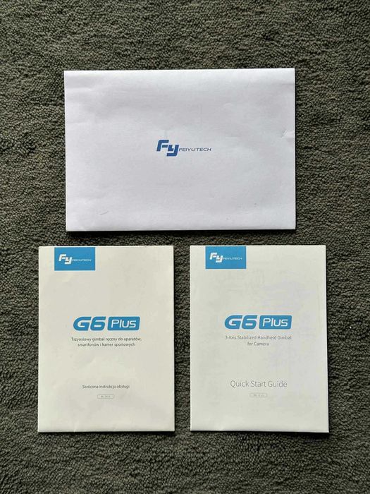 Gimbal FeiyuTech G6 Plus – komplet, stan bardzo dobry