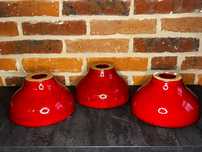 3 szt ceramiczne klosze do lamp. Przepiękna stara ceramika