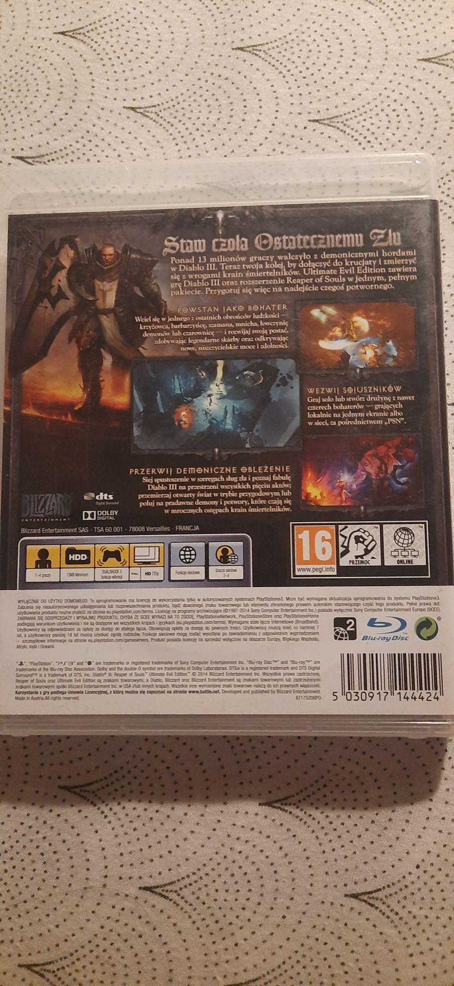 Diablo III reaper of souls pl na ps3
