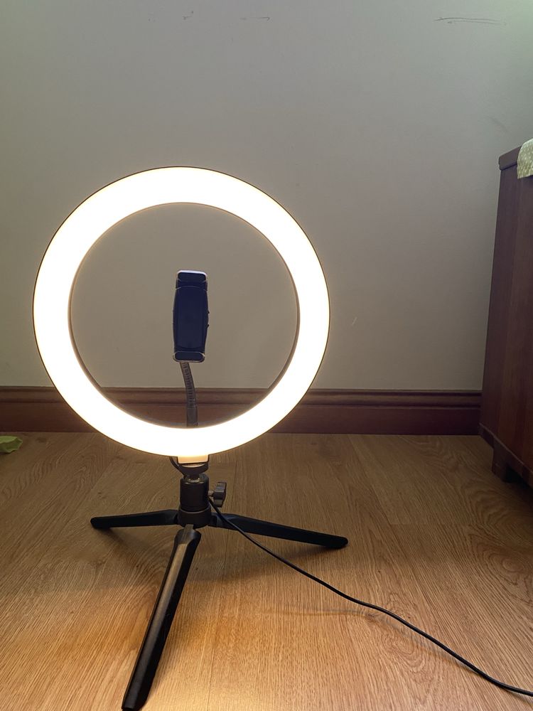 Ring light sem tripé