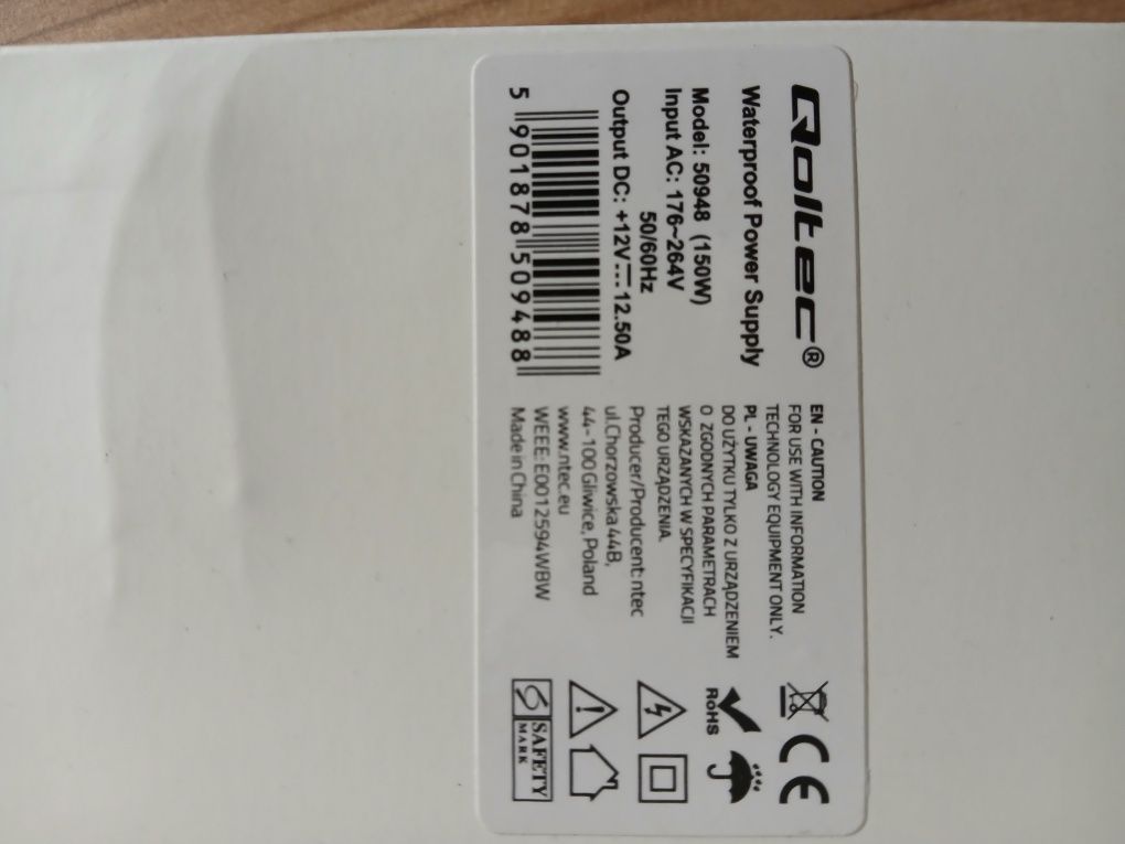 Zasilacza do taśm Led 150 w