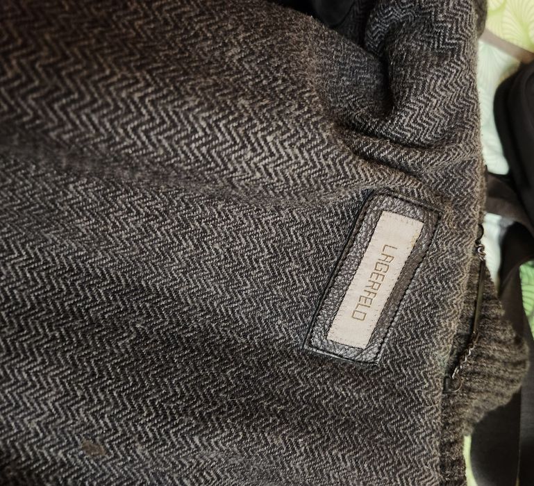 Мужская кожаная куртка Karl Lagerfeld  оригинал