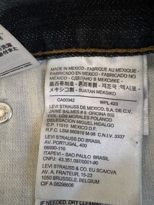 Джинсы Levis 508 Made in Mexico