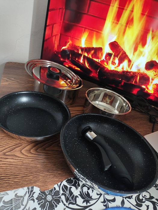 Набір з каструль та сотейників Krauff Genius Chef зі знімною ручкою