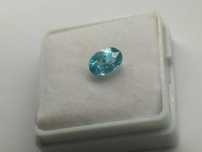 Zircão Oval Azul