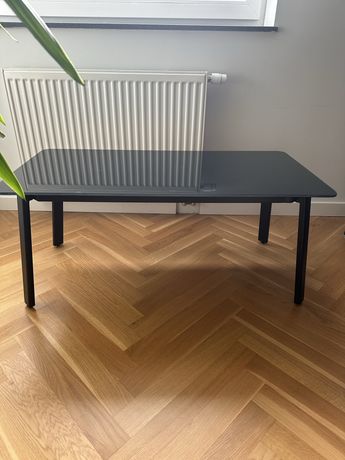 Stolik kawowy, ława z metalowymi nogami