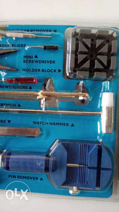 Kit de ferramentas reparação relógios 16 peças