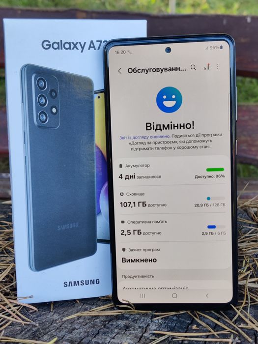 Samsung A72 в хорошому стані 128gb