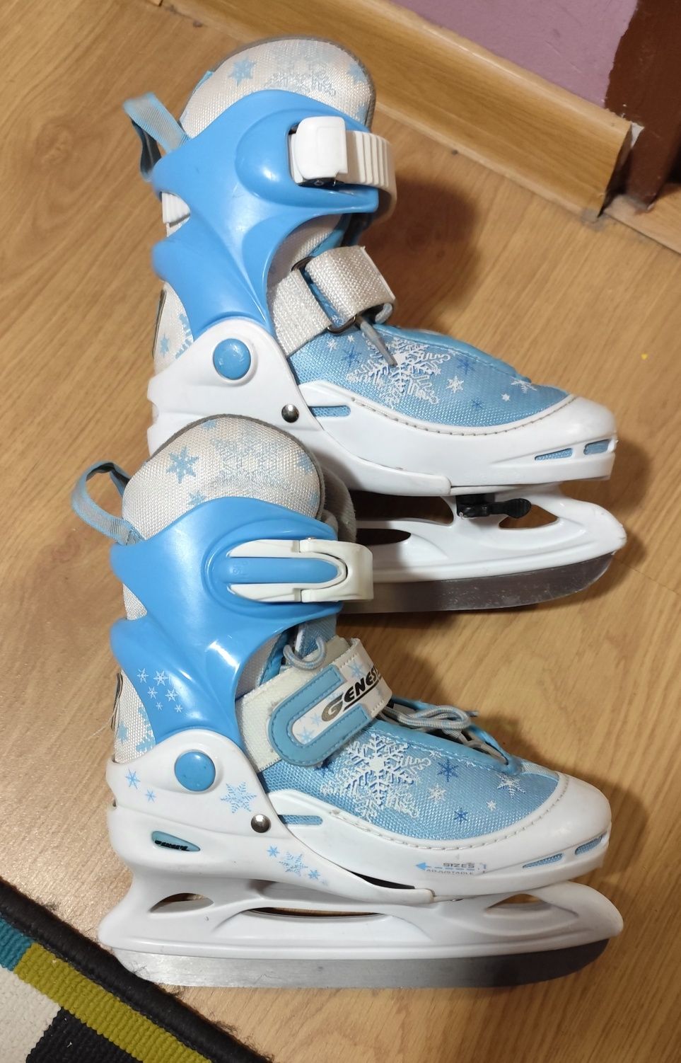 Łyżwy dziecinne regulowane rozmiar 30-33 unisex dla dziecka 4-7 lat