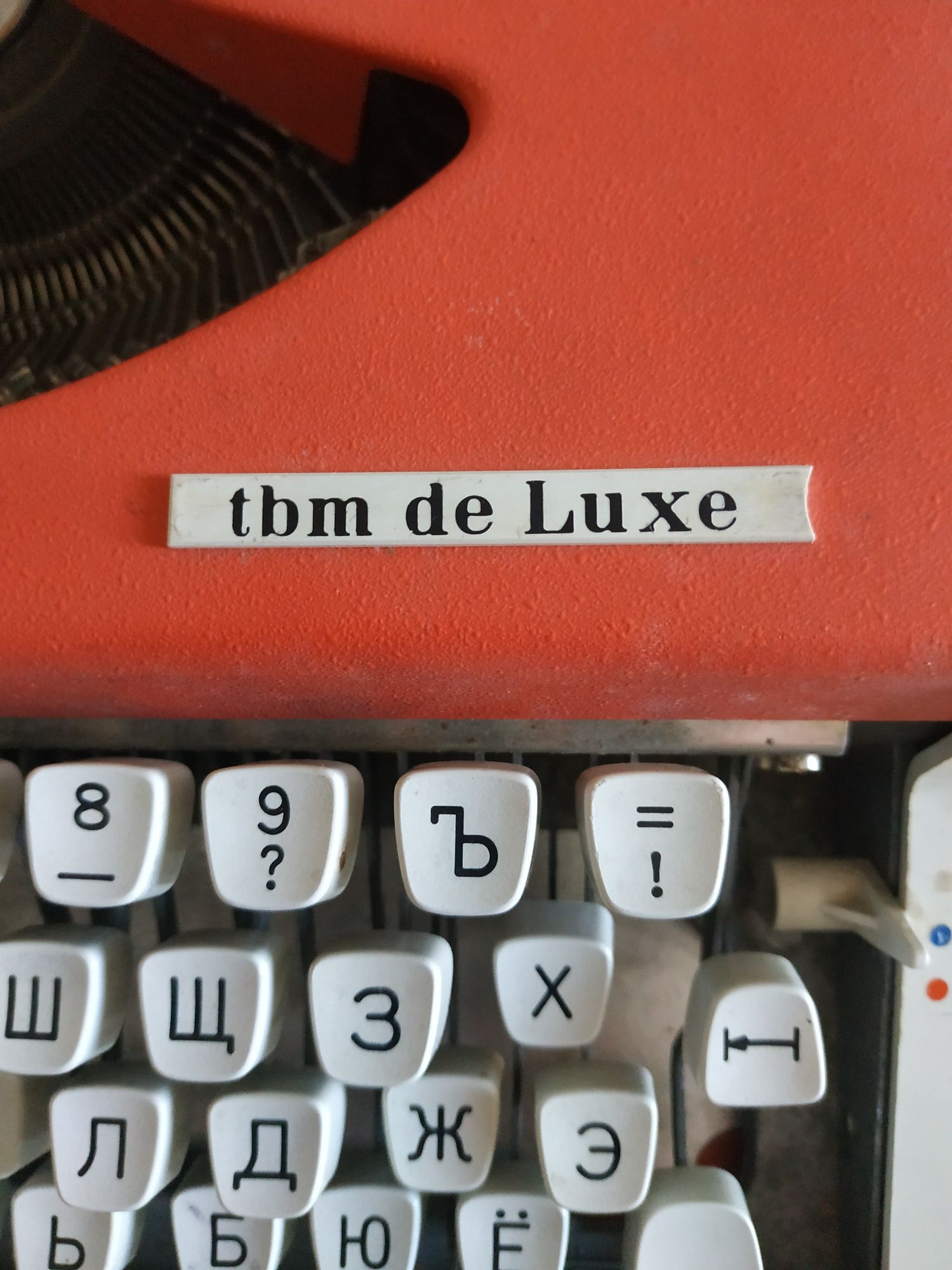 Печатная машинка tbm de Luxe UNIS и 5 лент