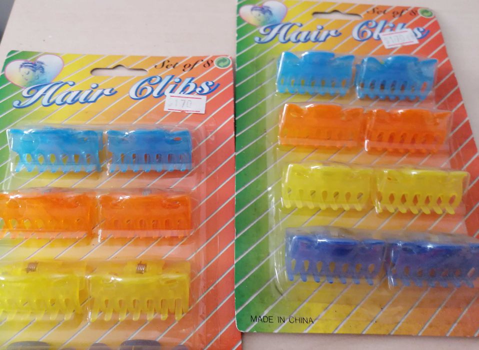 Molas e elásticos de cabelo, criança e adulto, lote todo por 5€