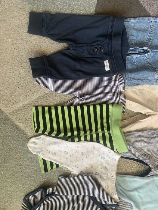 Ubranka chłopięce zestaw 11 sztuk r. 56