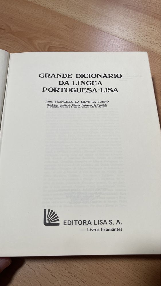 Dicionário da língua portuguesa-lisa
