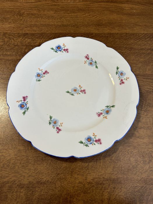 Talerz 28 cm półmisek ceramika Czechosłowacja kwiaty