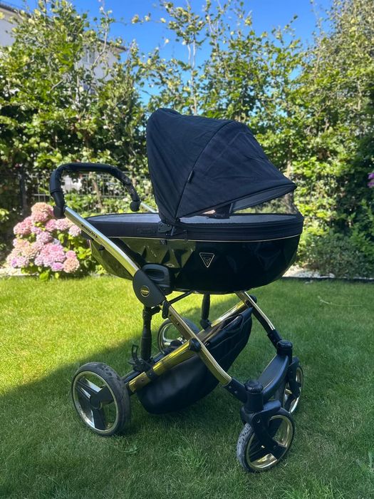 Wózek Junama Diamond S line + nosiedłko maxi cosi  z bazą