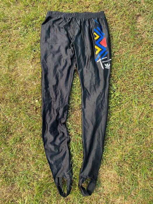 Spodnie dresowe sportowe damskie Adidas vintage M czarny sport