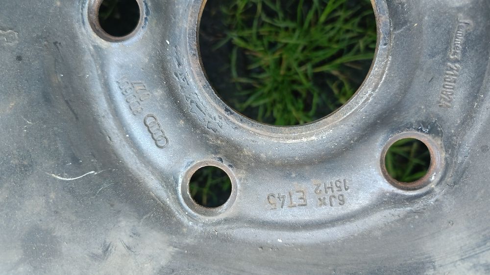 Koła stalowe 15" VW Audi Skoda opony zimowe, komplet 4sz.