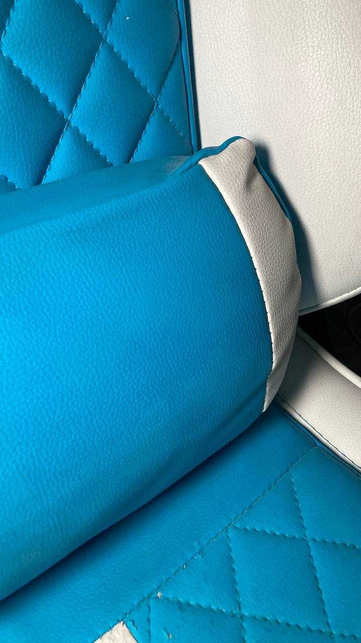 Геймерское кресло ExtremeRace light blue/white