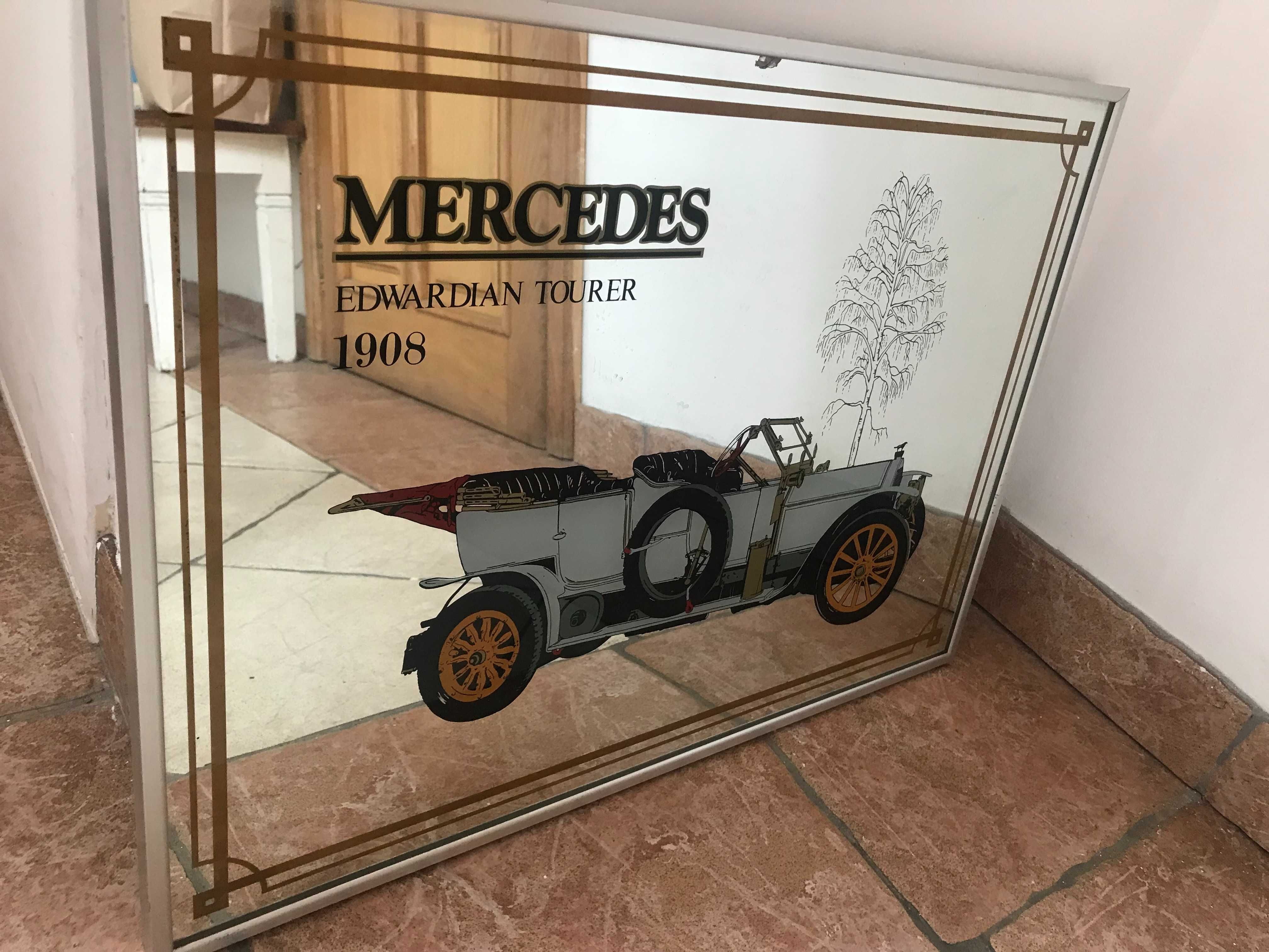 Mercedes na lustrze 56,5x41cm