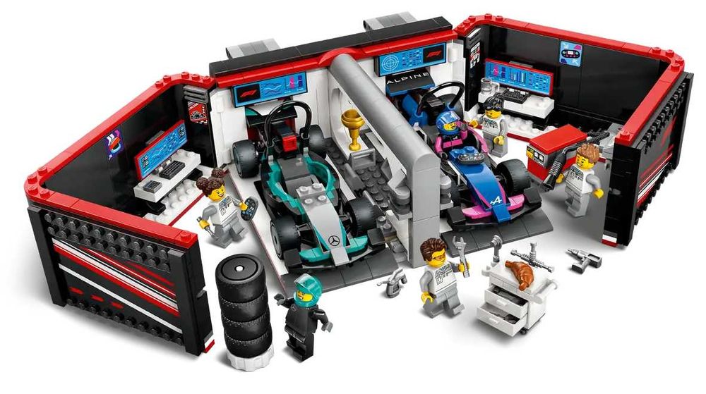 LEGO 60444 - Garagem de F1® e Carros da Mercedes-AMG e Alpine