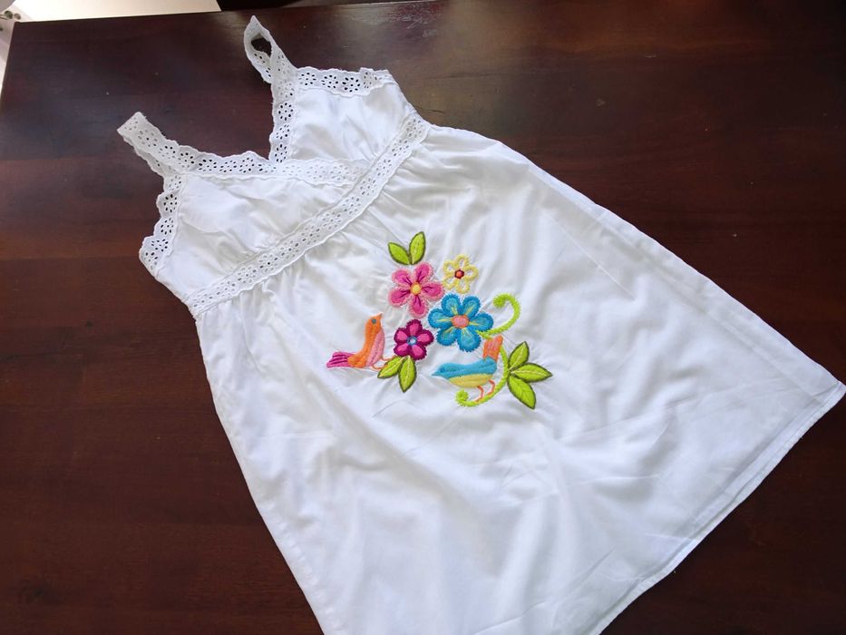 Gap sukienka letnia folk boho wyszywana 116/122