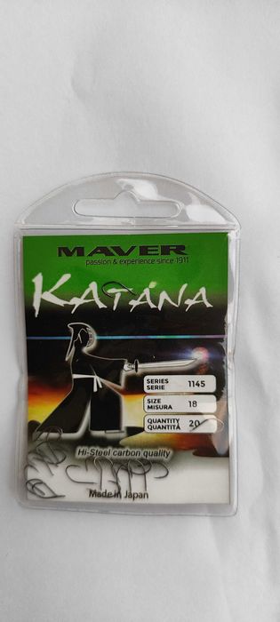 Haczyki Maver Katana 1145 / tyczka kosz sensas colmic rive traper