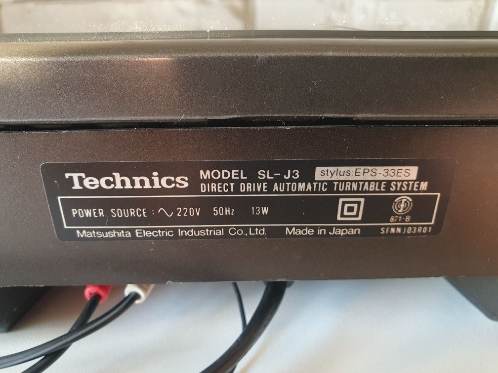 Gramofon Technics SL-J3 Made in Japan