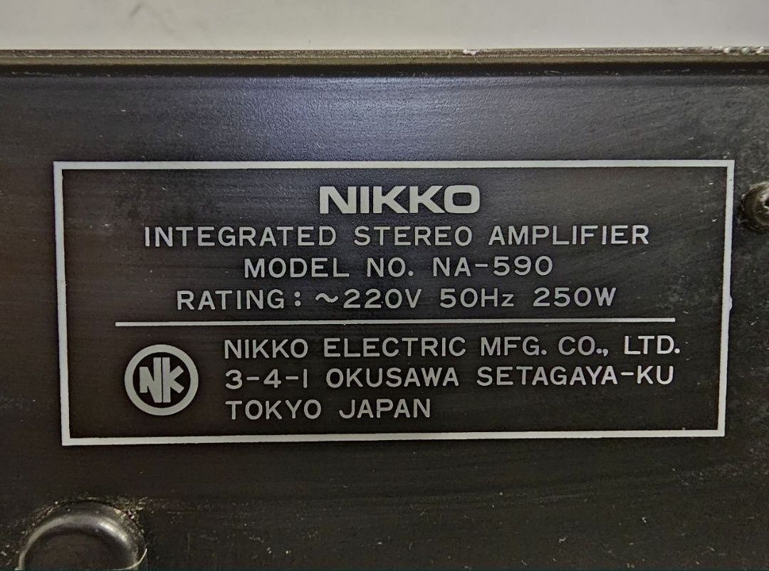 Wzmacniacz Nikko NA-590 II. Made in Japan.