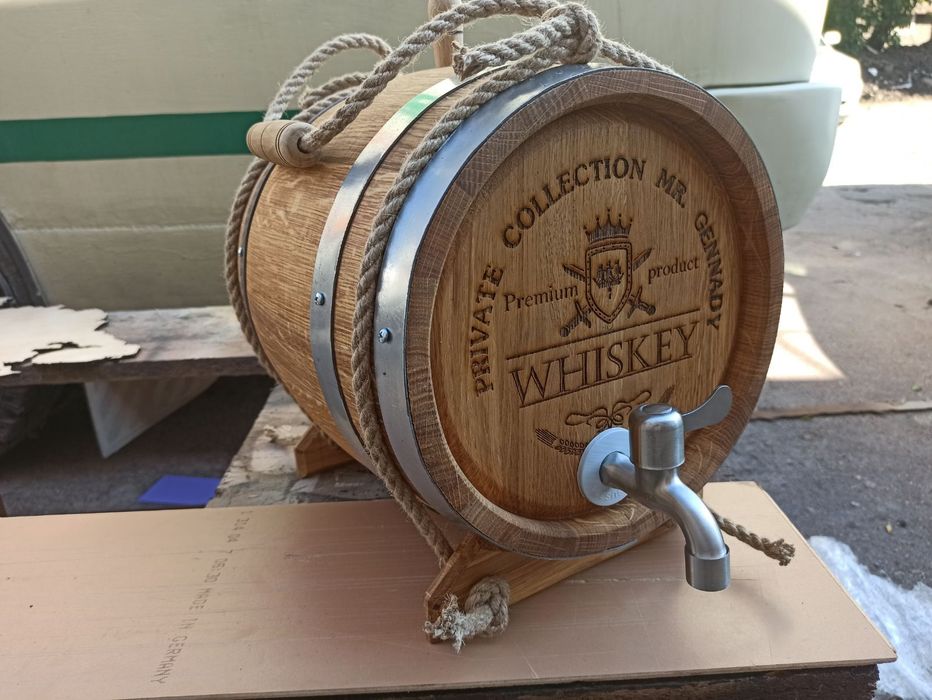 Бочка дубова бочонок власне виробництво бочка дубовая подарок 3-500л