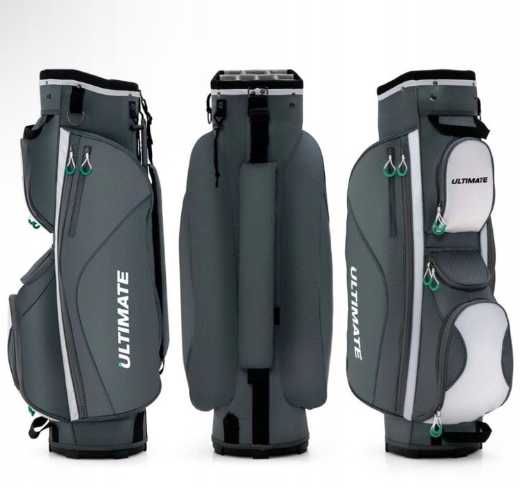 Torba golfowa z zapinanymi na zamek przegródkami i kieszonką