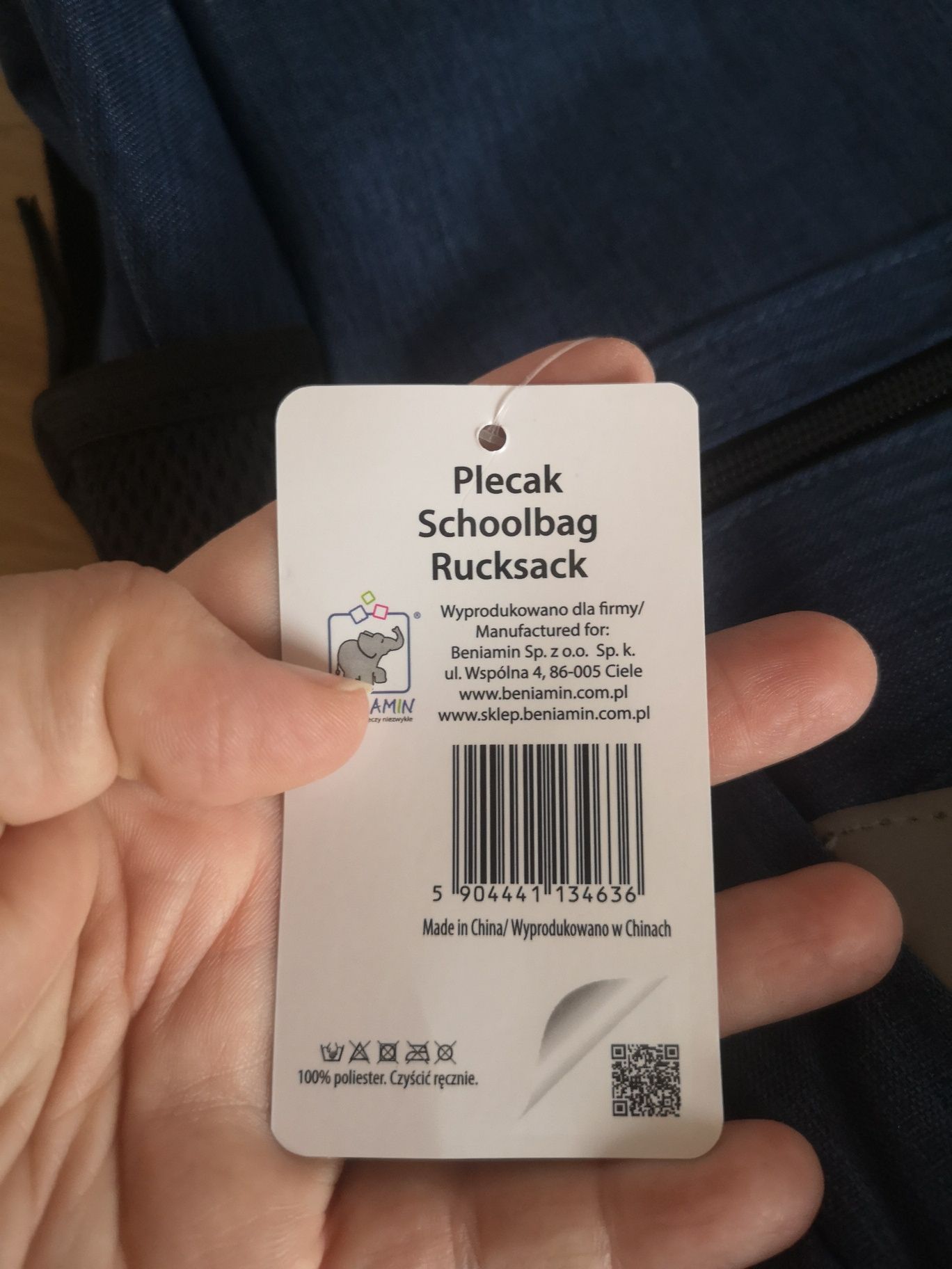 Nowy plecak do szkoły na wycieczkę