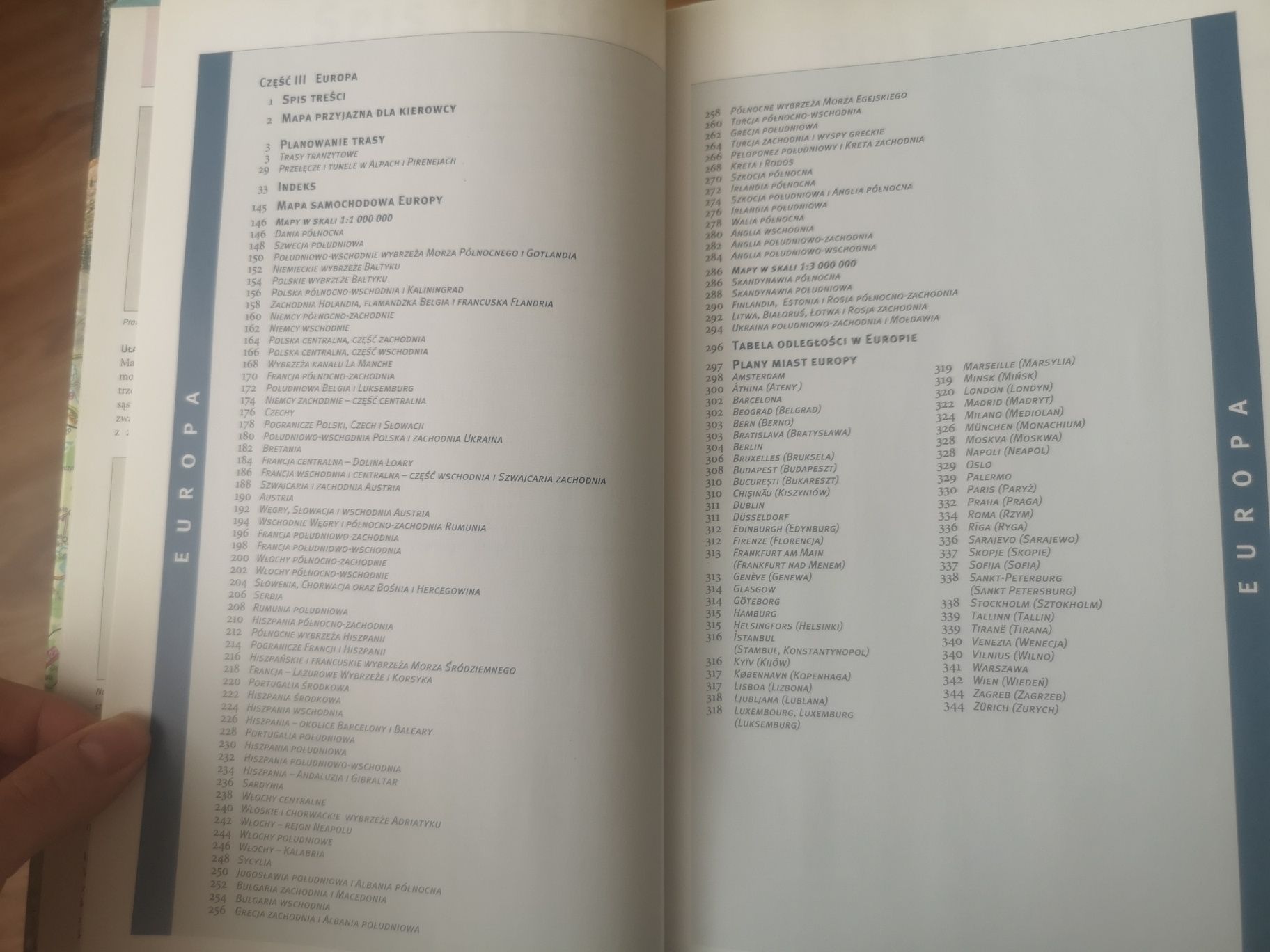 DROGI EUROPY Atlas Samochodowy