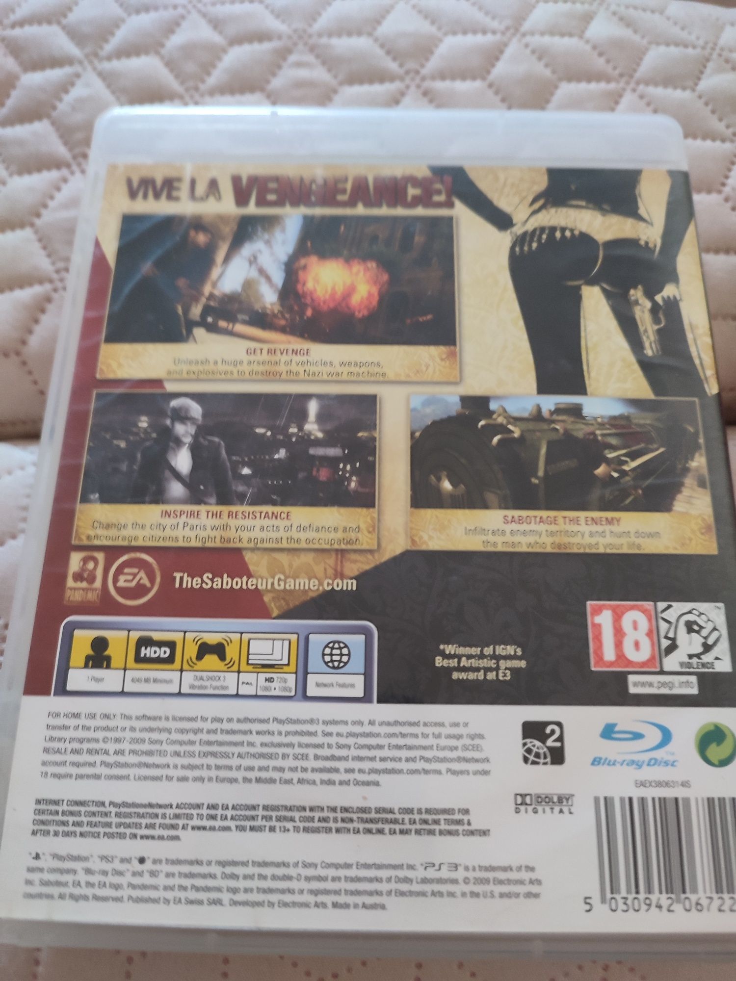 Vendo The Saboteur ps3