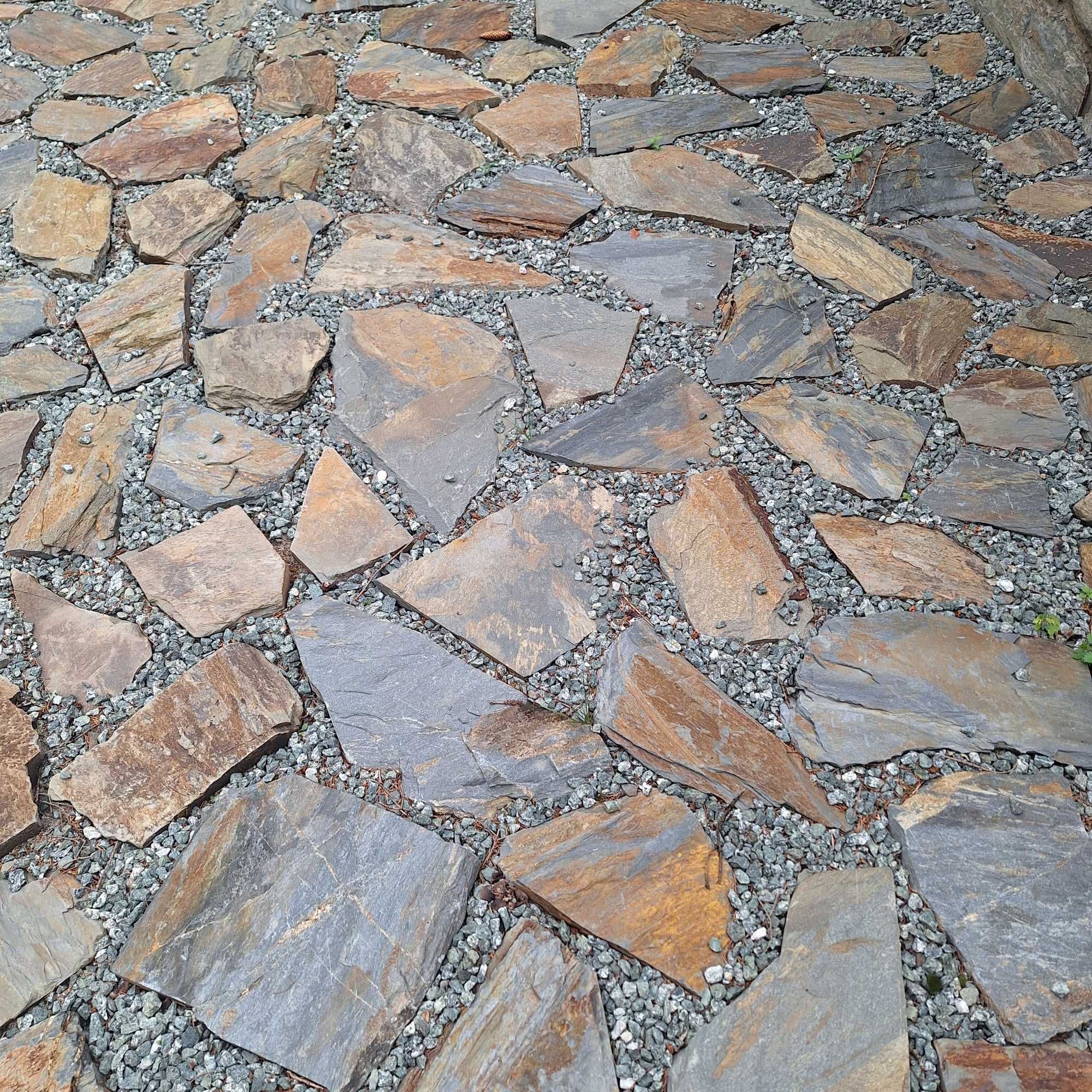 Kamień gnejs na ścieżkę kaskadę ścieżkowy naturalny łupek szarogłazowy
