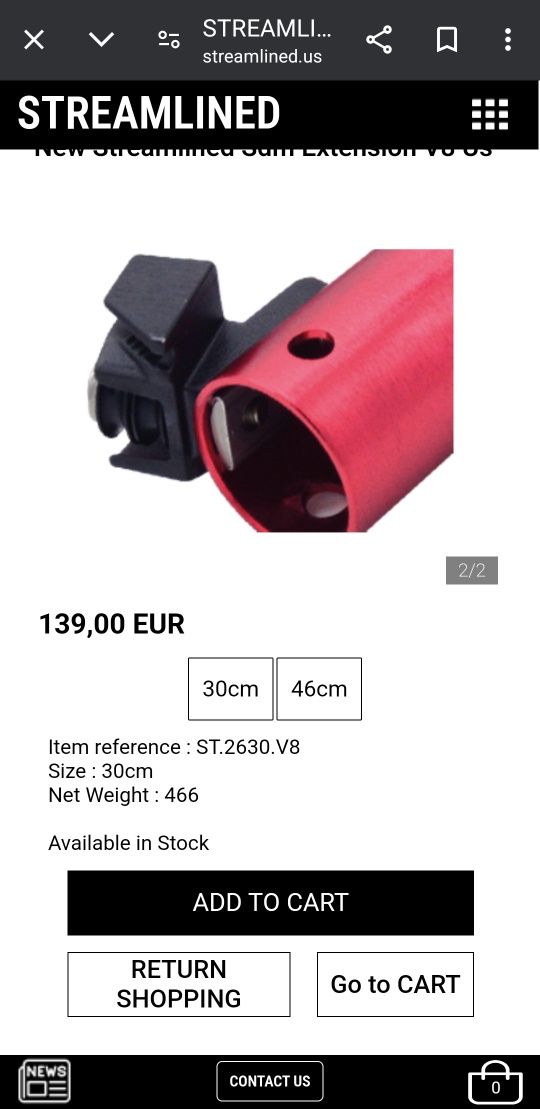 Base e extensor streamlined SDM US pin