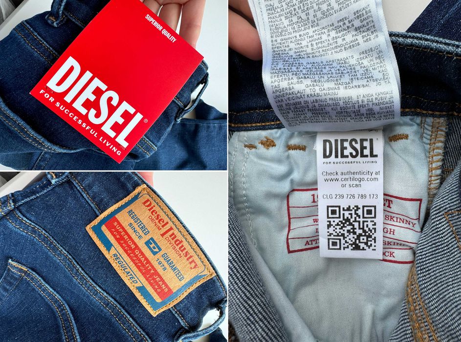 Джинсы скини оригинал diesel 1984 slandy skinny jeans a0359809c19