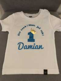 Bluzeczki na roczek dla Damianka rozmiar 80