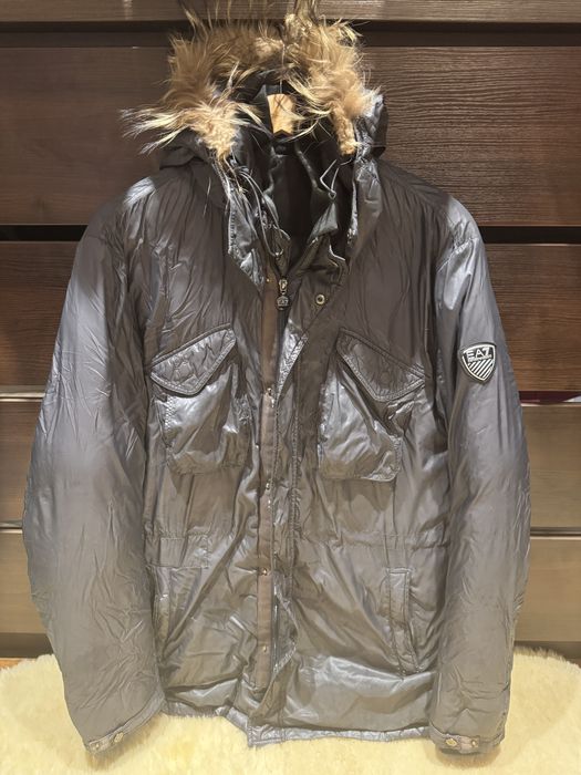 Пуховик Armani довгий наповнювач пух