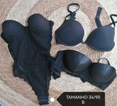 Lingerie preta 34/90B