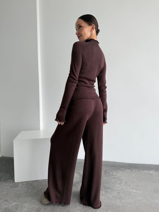 Тренд Жіночий Костюм Ангога Альпака Юкон Шоколад